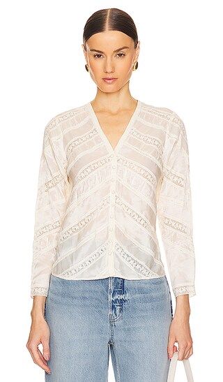 Tandra Top in Antique White | Revolve Clothing (Global)