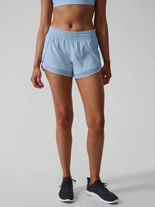 Mesh Racer Run Short 4" | Athleta