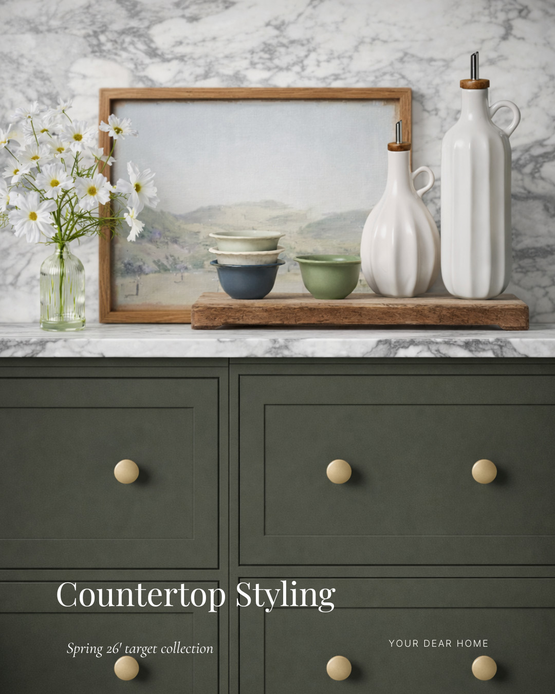 Kitchen countertop styling idea for spring using Hearth & hand's latest collection for 2026 at Target 

 #LTKHome