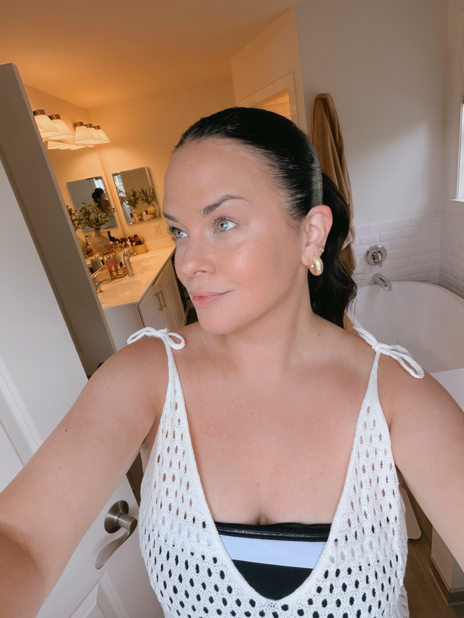 My no makeup makeup look for a pool day or wfh day!

#LTKgrwm #LTKBeauty #LTKOver40