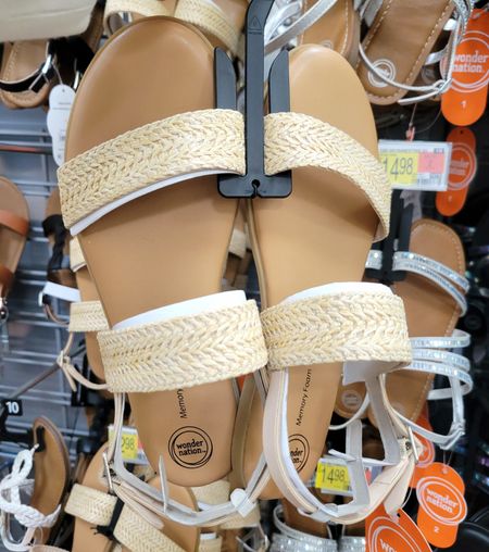 Wonder Nation Little & Big Girls Raffia Sandals from Walmart - since I found out I fit in girls sizes I always have to check out their shoe section 🥲 Especially since they're usually cheaper.. you know I love a good clearance deal 🤪 Sooo many cute sandals @Walmart rn! Dont worry I did link womens as well (all the ones I really like 😍) Remember you can always get a price drop notification if you heart a post/save a product 😉 

✨️ P.S. if you subscribed to my post alerts, follow, like, share, save, or shop my post (either here or @coffee&clearance).. thank you sooo much, I appreciate you! As always thanks sooo much for being here & shopping with me 🥹

| ltk spring sale, Wedding Guest Dress, Vacation Outfit, Date Night Outfit, Dress, Jeans, Maternity, Resort Wear, Home, Spring Outfit, Work Outfit, spring style, Baby Shower, Coffee Table, Bedding, Bedroom, Living Room, Sneakers, Nursery, Easter basket, Easter dress, Easter family outfits | #ltkspringsale #ltkmostloved #LTKxPrime #LTKxMadewell #LTKCon #LTKGiftGuide #LTKSeasonal #LTKHoliday #LTKVideo #LTKU #LTKover40 #LTKhome #LTKsalealert #LTKmidsize #LTKparties #LTKfindsunder50 #LTKfindsunder100 #LTKstyletip #LTKbeauty #LTKfitness #LTKplussize #LTKworkwear #LTKswim #LTKtravel #LTKshoecrush #LTKitbag #LTKbaby #LTKbump #LTKkids #LTKfamily #LTKmens #LTKwedding #LTKeurope #LTKbrasil #LTKaustralia #LTKAsia #LTKxAFeurope #LTKHalloween #LTKcurves #LTKfit #LTKRefresh #LTKunder50 #LTKunder100

