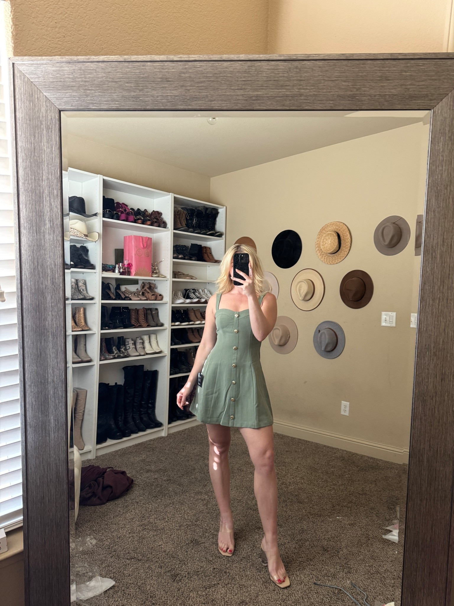 Skater dress sage 
