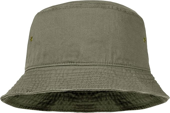 Falari Men Women Unisex Cotton Bucket Hat 100% Cotton Packable for Travel Fishing Hunting Summer ... | Amazon (US)