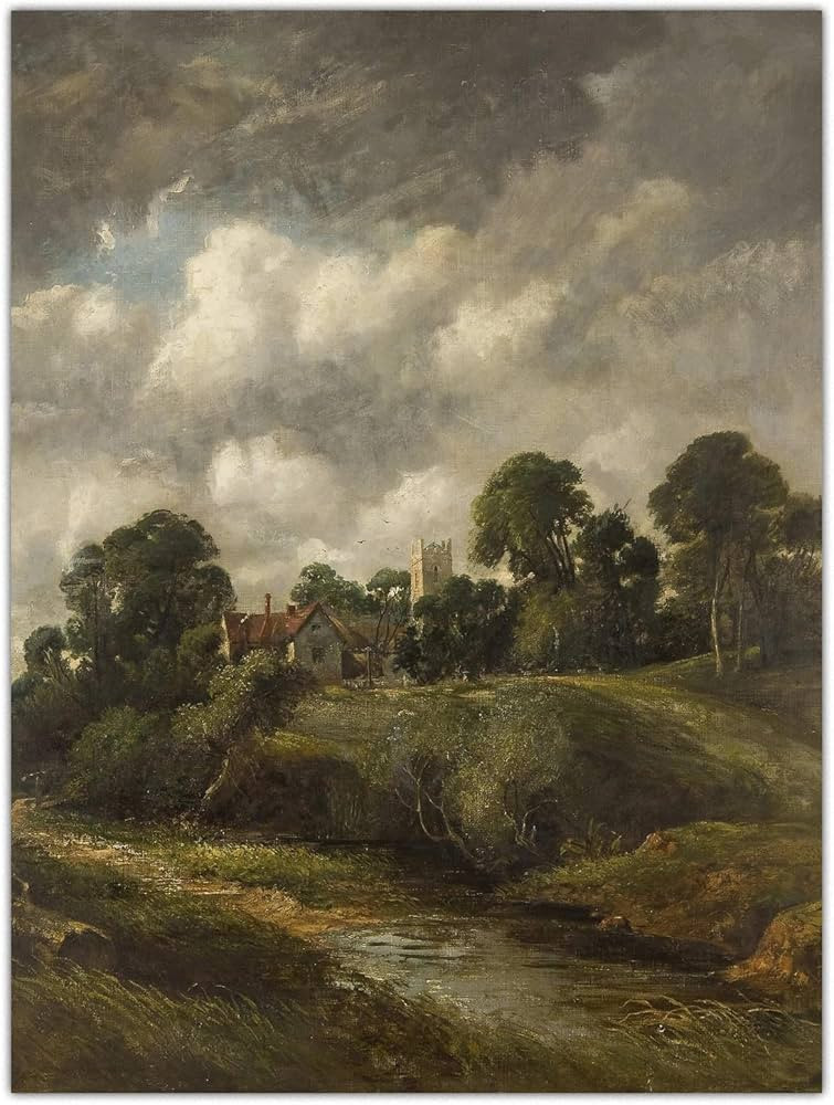 123 Life John Constable Print Poster The Glebe Farm Canvas Wall Art - Landscape Oil Painting Pict... | Amazon (US)