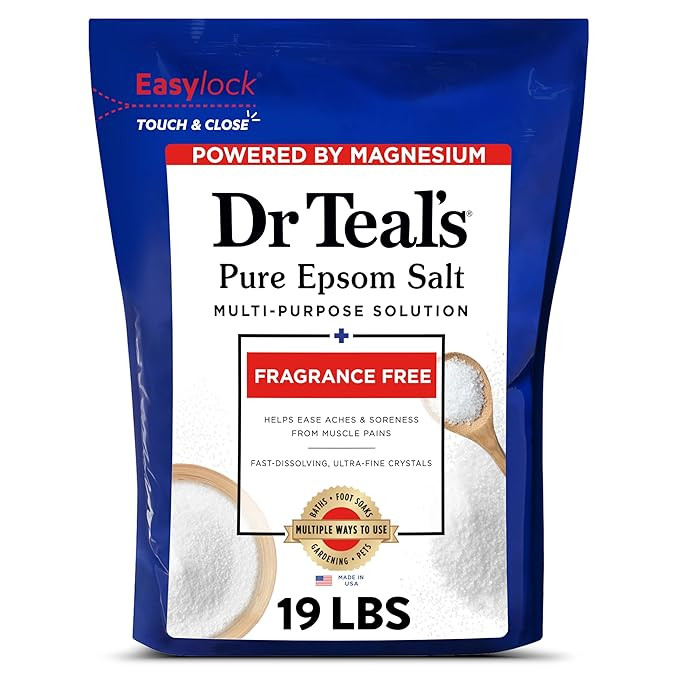 Dr Teal's Unscented Epsom Salt, 19 lbs | Amazon (US)