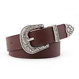 Hup Women Black Leather Western Cowgirl Waist Belt Metal Buckle Waistband New Hot Belts For Women 3  | Amazon (US)