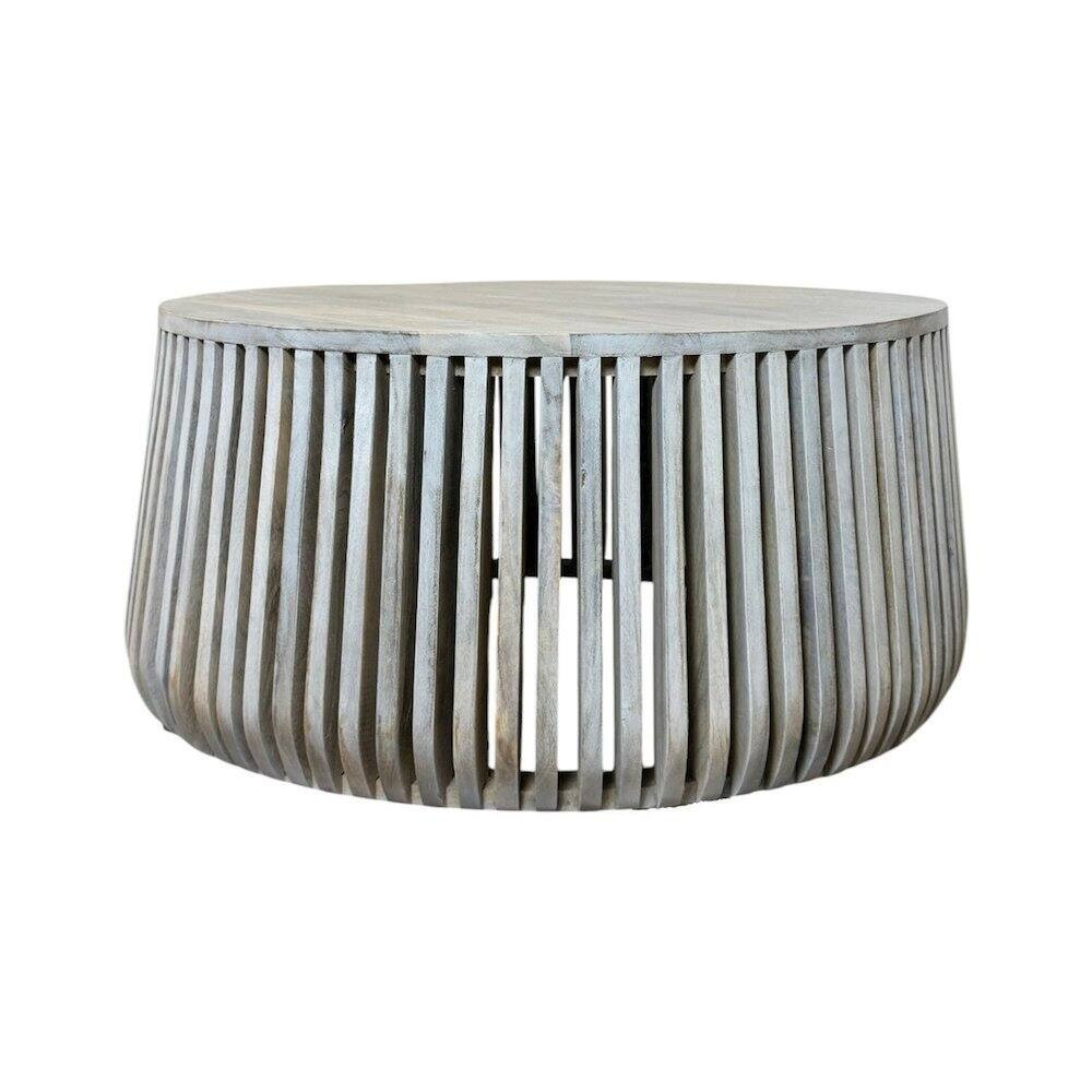 Carolina Chair & Table - Cascade 36"" Coffee Table - Whitewash - White | Best Buy U.S.