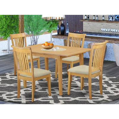 Oak Butterfly Leaf Dining Set Mid-Century Style 12345 | Target