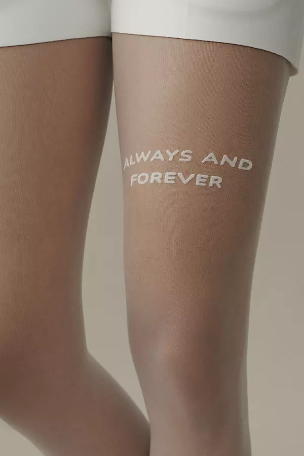 High Heel Jungle Always and Forever Velvet Flocking Premium Tights | Anthropologie (US)