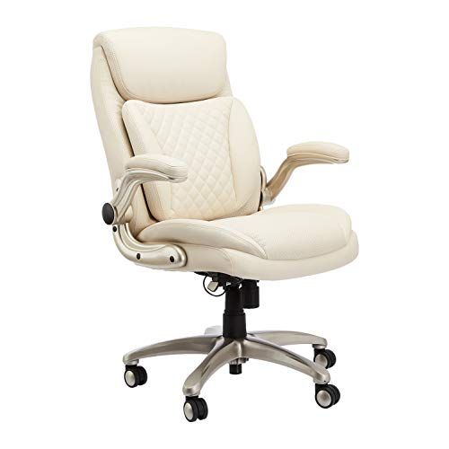 AmazonCommercial Ergonomic Executive Office Desk Chair with Flip-up Armrests - Adjustable Height, Ti | Amazon (US)