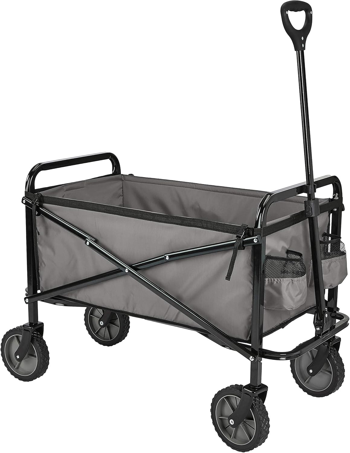 Amazon Basics Collapsible Folding Outdoor Utility Wagon with Cover Bag, Gray | Amazon (CA)