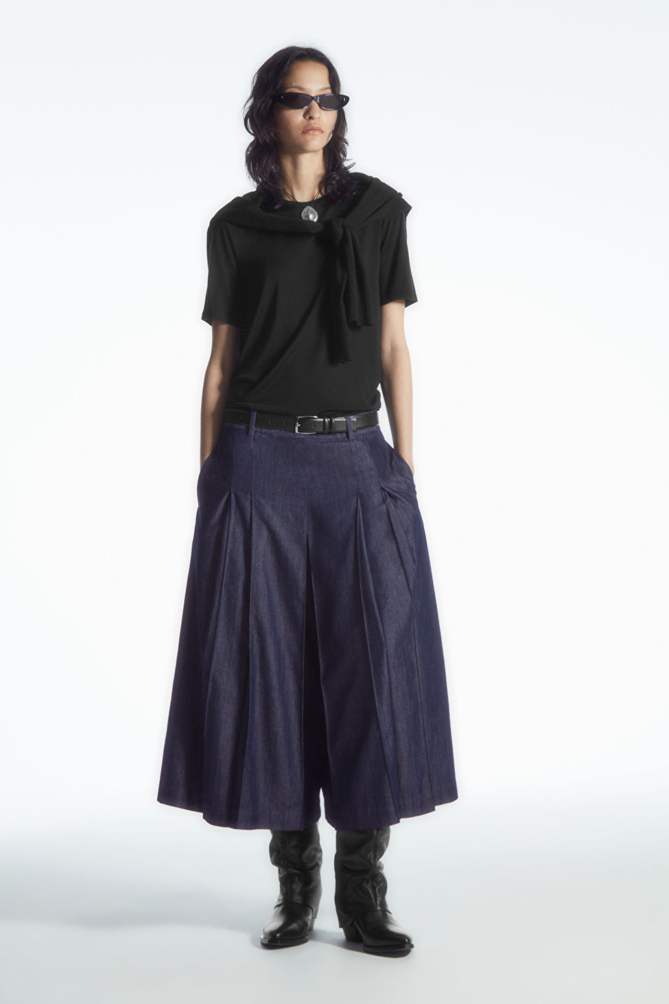 TAILORED DENIM SKORT | COS (US)