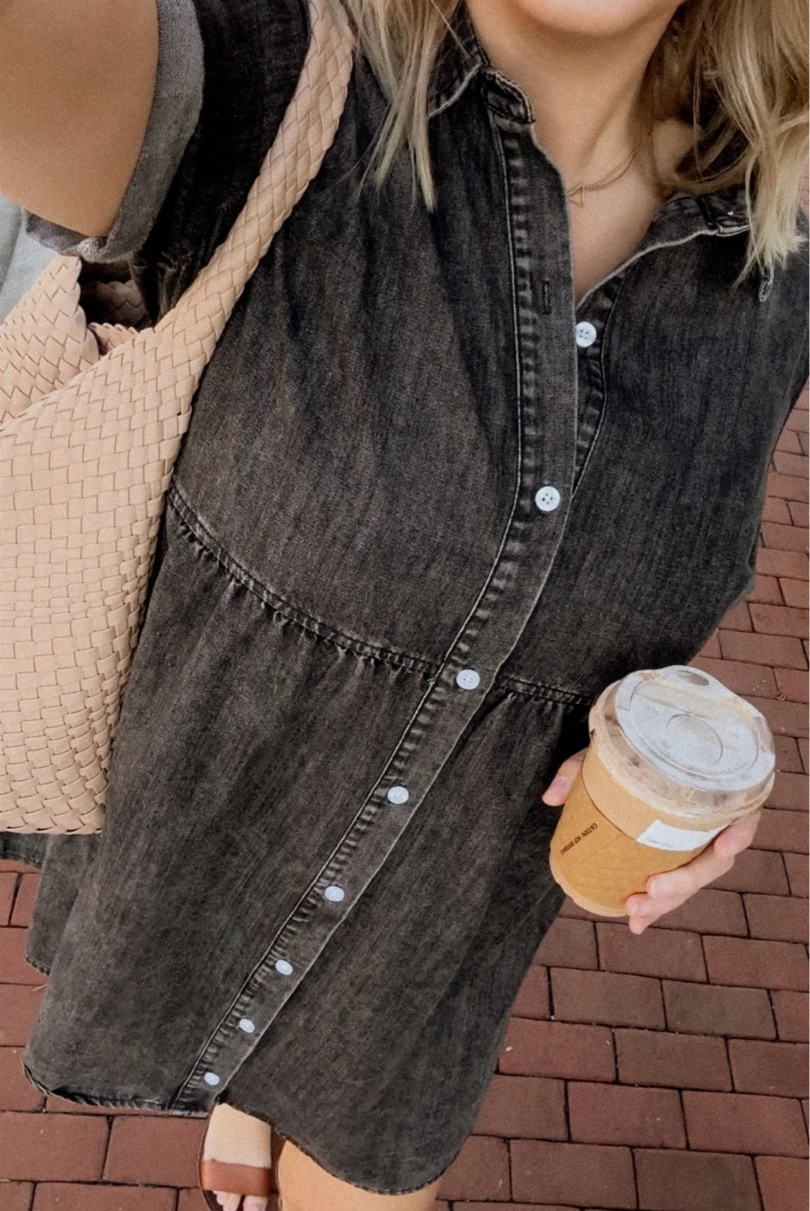 easy + cutie denim dress 🖤

#LTKFindsUnder50 #LTKMidsize