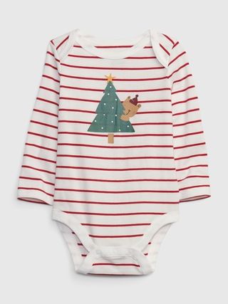 Baby 100% Organic Cotton Mix and Match Holiday Graphic Bodysuit | Gap (US)