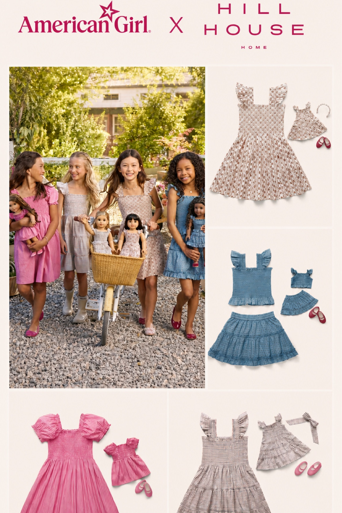 The sweetest little collab just dropped 🩰💐 American Girl x Hill House Home is giving timeless, matching moments for you + your mini (and her doll 🥹). The prints, the silhouettes, the nostalgia… I’m obsessed. Linking my favorite pieces before they sell out.


#ltkspringsale #ltkfamily #ltkstyle #hillhousehome #americangirl

#LTKSaleAlert #LTKSeasonal #LTKKids