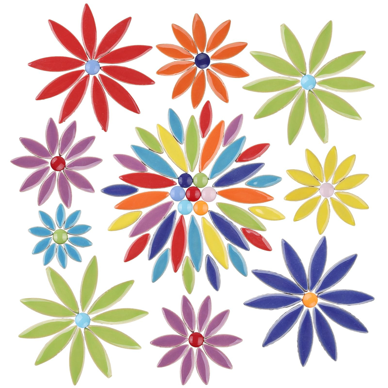 Artspac Petal Ceramic Mosaic Tiles for Crafts, 454g Mosaic Tiles Ceramic,Floral Mosaic Craft Supp... | Amazon (US)