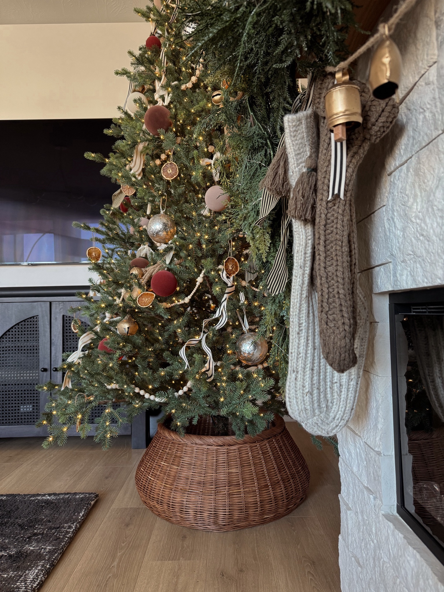 In love with this wicker tree collar and new stockings this year! 

#LTKHoliday #LTKhome #LTKSeasonal