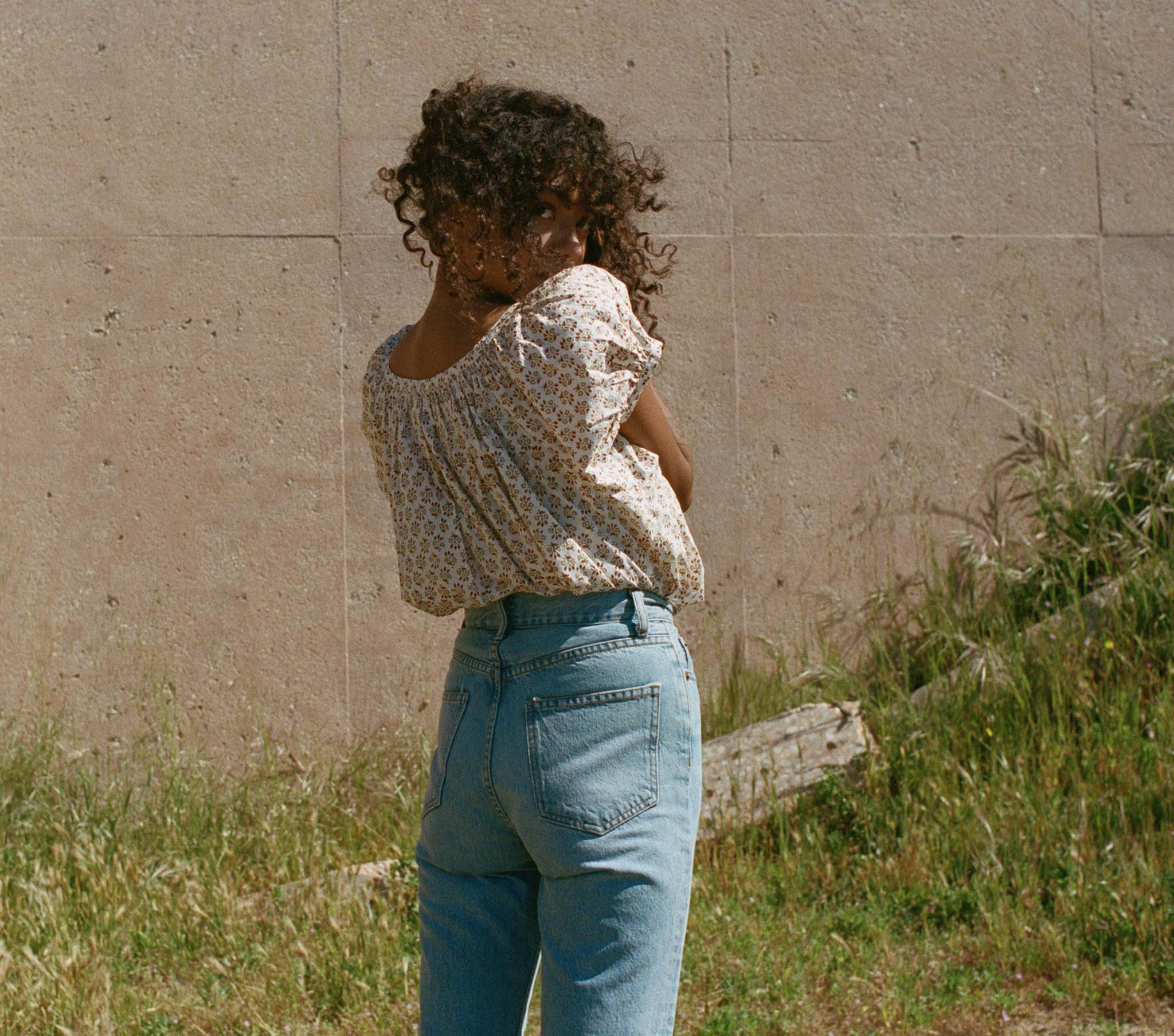 Joyce Top - Spring Elderberry Floral | DÔEN | DOEN