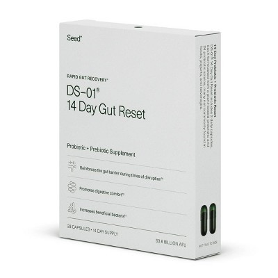 Seed 14-Day Gut Reset Probiotic Capsules - 28ct | Target