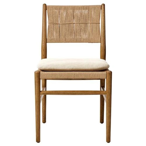 Dara Broadway Dune Linen Dining Chair | Kathy Kuo Home