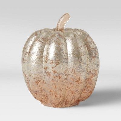 8&#34; x 7&#34; Glass Pumpkin Figurine Gold - Threshold&#8482; | Target