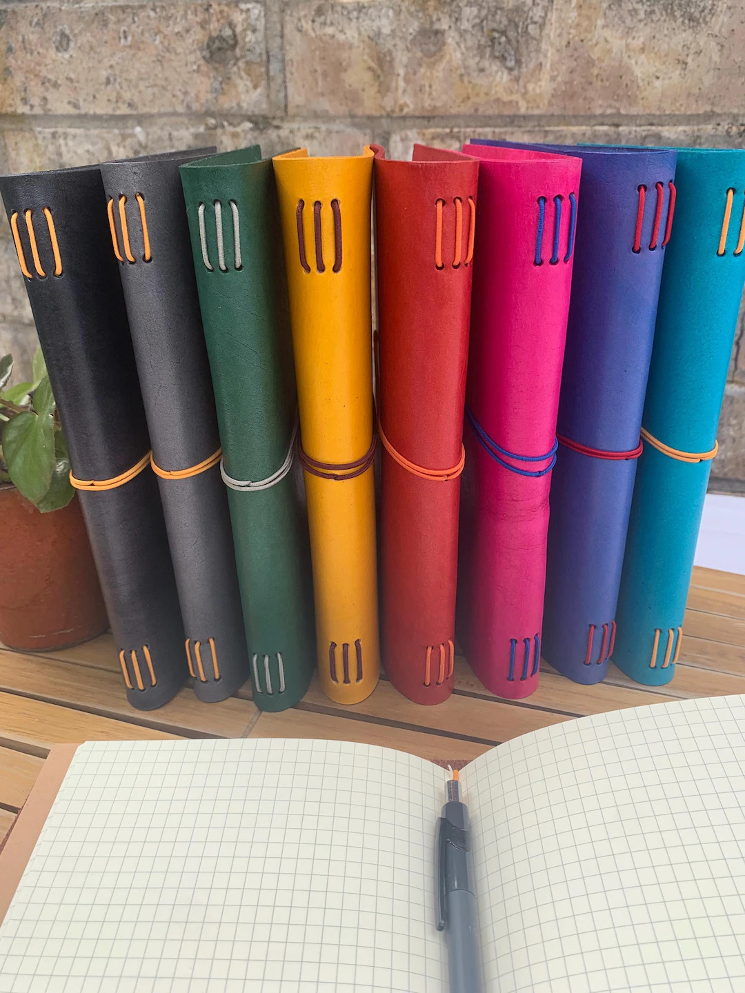 Large Leather Journal, Notebook, Diary, Sketchbook - Color Options | Customizable | Refillable A5... | Etsy (US)