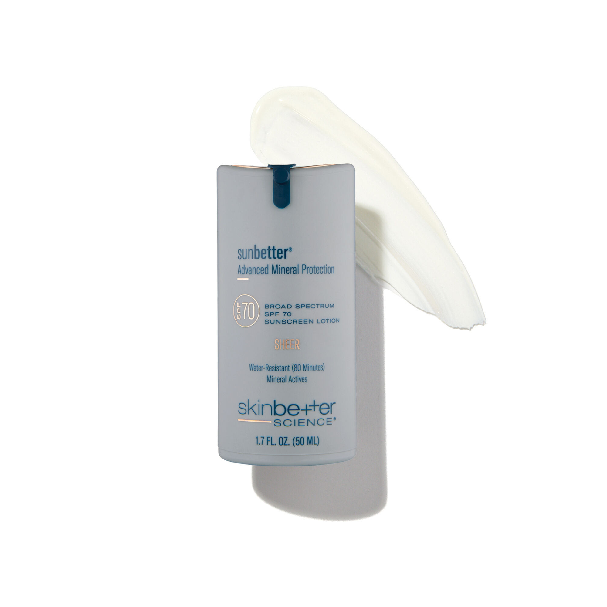 sunbetter SHEER SPF 70 Mineral Sunscreen Lotion | 1.7 fl. oz. (50 ml) | skinbetter science | Skinbetter Science