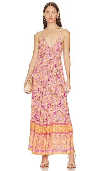 Village Strappy Maxi Dress in Sunrise | Revolve Clothing (Global)