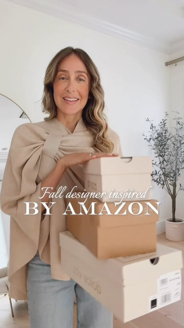 Fall designer shoes inspired by Amazon that just arrived for a fraction of the price 🤎
I’m wearing the poncho in shade barley twist

#LTKU #LTKOver40 #LTKSeasonal