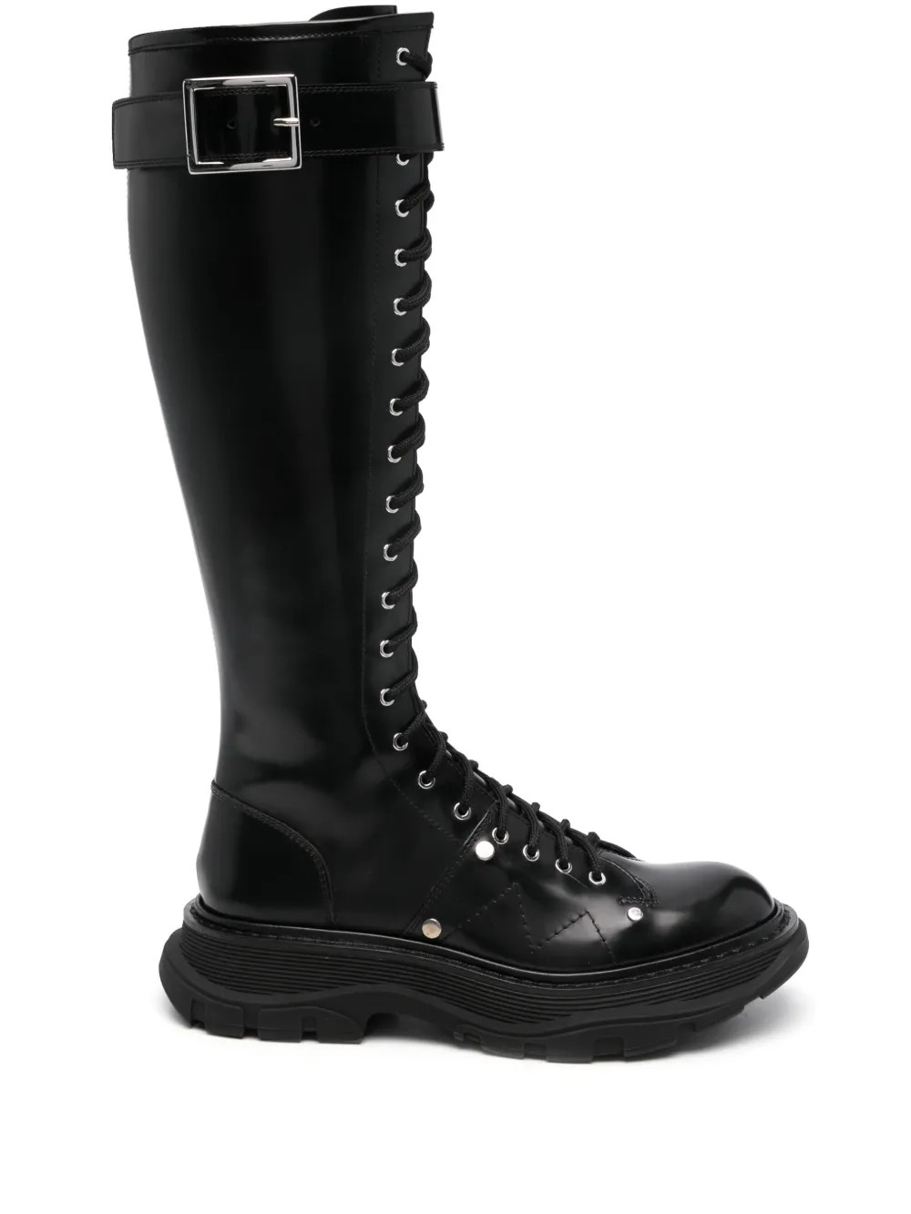 Alexander McQueen Tread Slick Boots | Black | FARFETCH UK | Farfetch Global