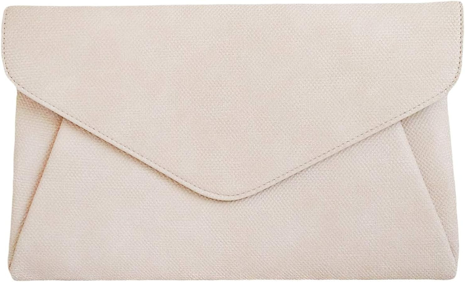 JNB Synthetic Leather Double Pocket Envelop Clutch | Amazon (US)