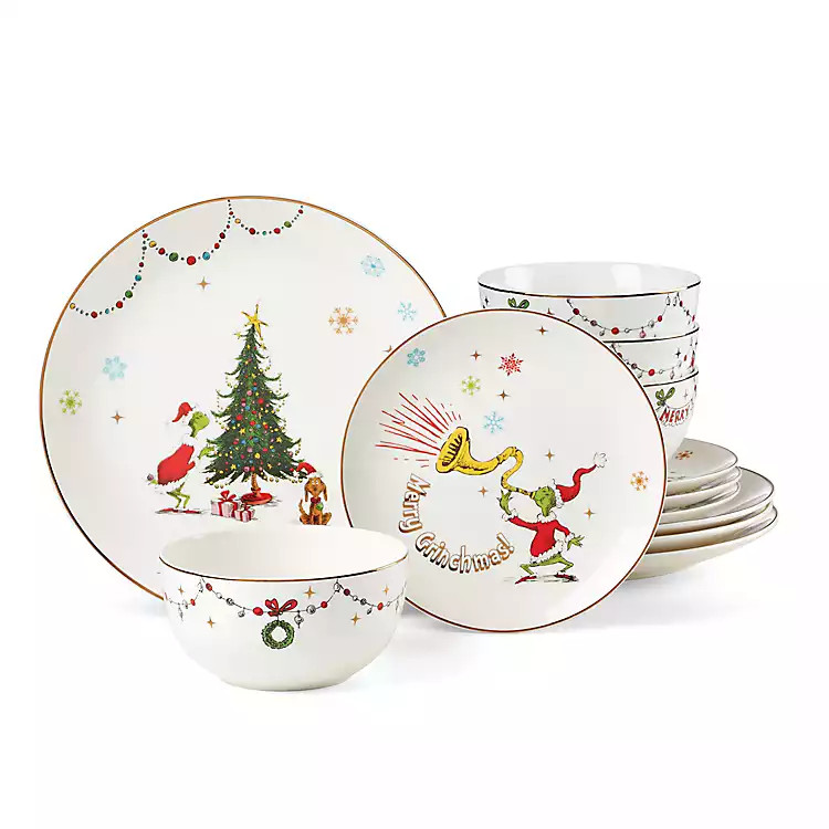Lenox Merry Grinchmas 12-pc. Dinnerware Set | Kirklands Home | Kirklands