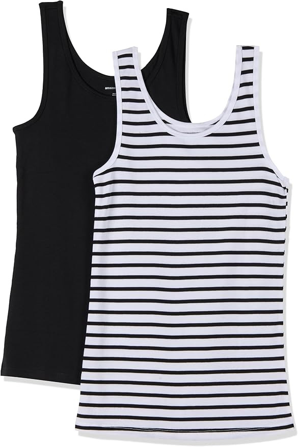 Amazon Essentials Women's Slim-Fit Tank Top, Pack of 2 | Amazon (US)