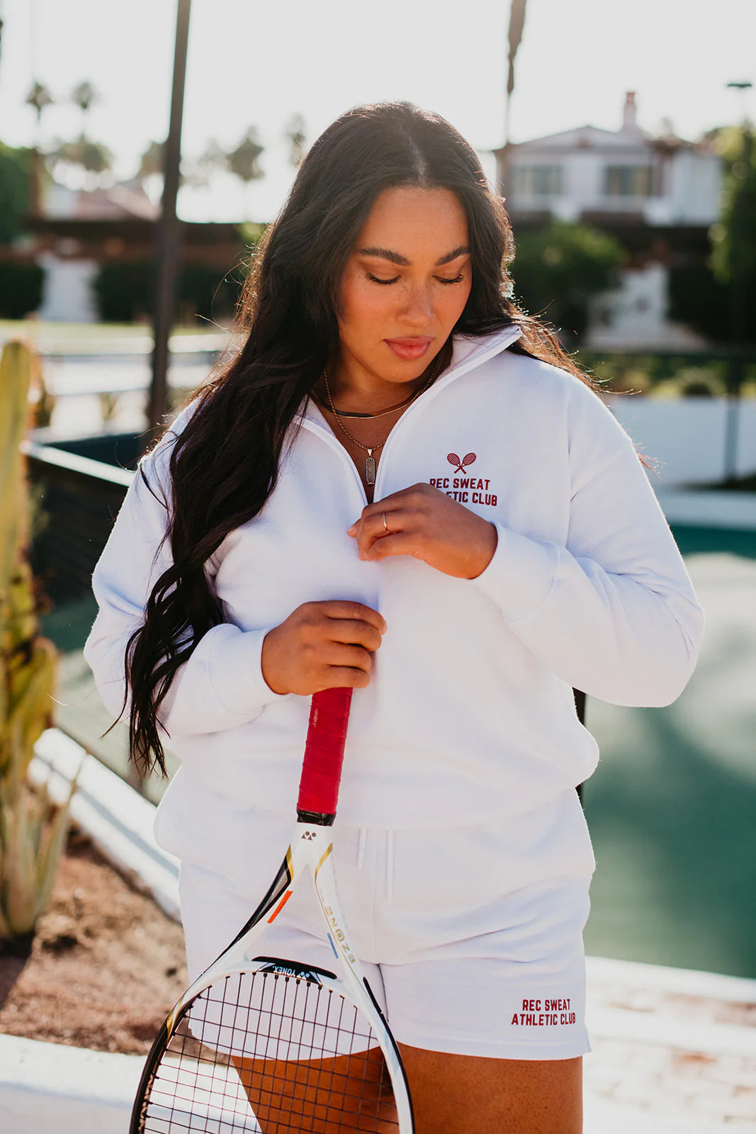 Athletic Club Quarter Zip - White | Recreation Sweat