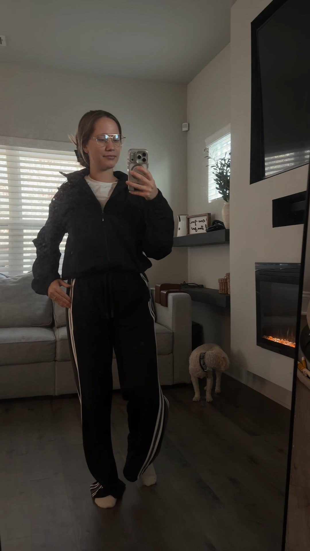Love my new track suit from Day 1 Fit! They are perfect for lounging, work from home, and errand runs. You could also easily dress them up if you wanted to.

Wearing size small on top and extra small on bottom.￼

#LTKPetite #LTKmomlife #LTKActive