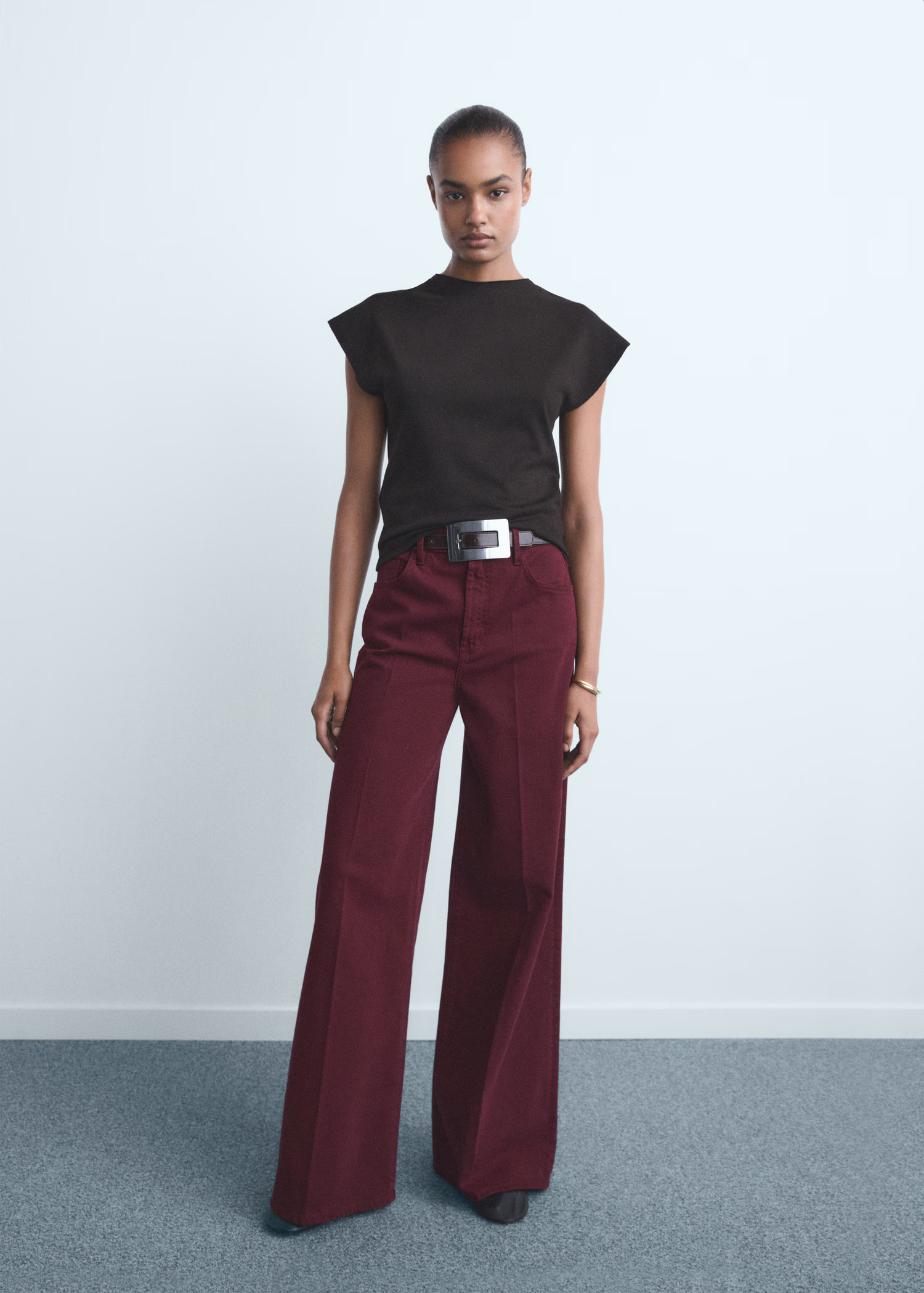 High-waisted wide-leg jeans | Mango (US/MX/AU)