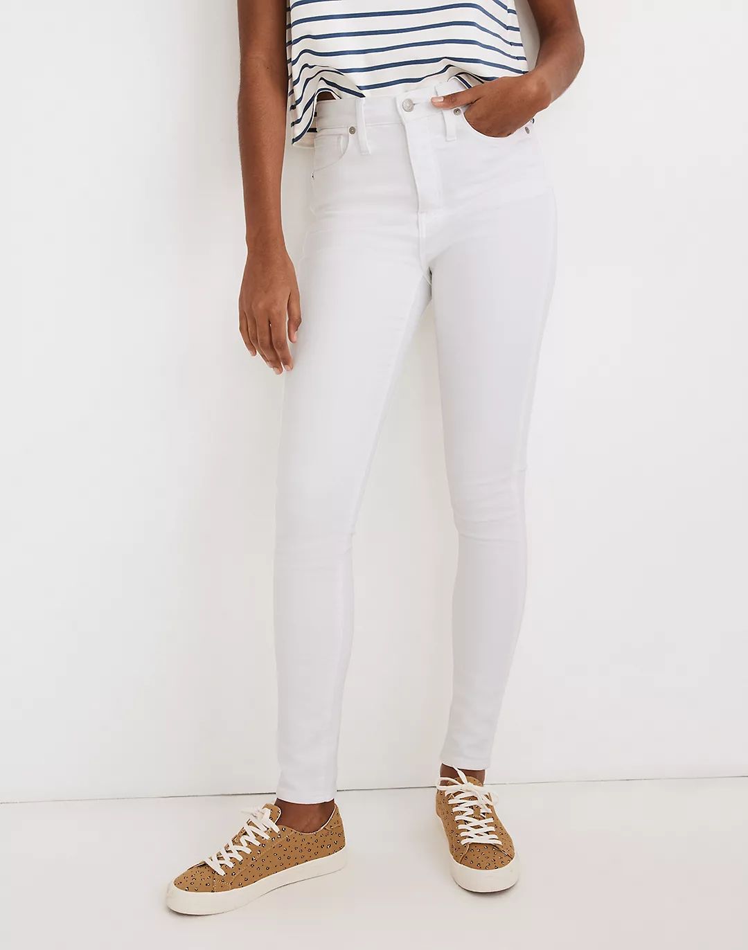 10" High-Rise Skinny Jeans in Pure White | Madewell