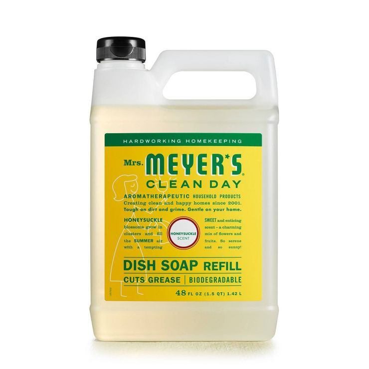 Mrs. Meyer's Clean Day Honeysuckle Scent Dish Soap Refill - 48 fl oz | Target