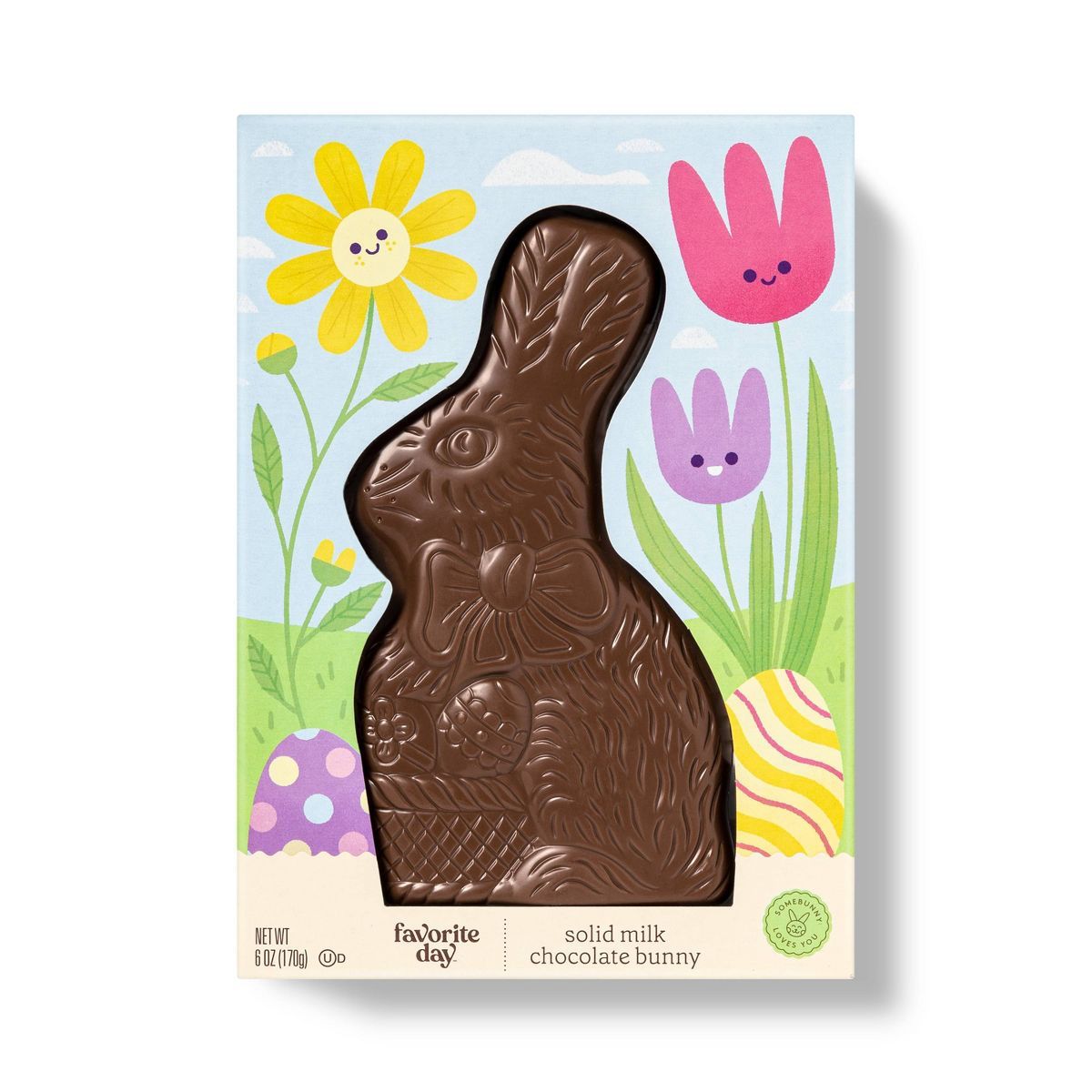 Spring Large Sitting Milk Chocolate Bunny - 6oz - Favorite Day™ | Target