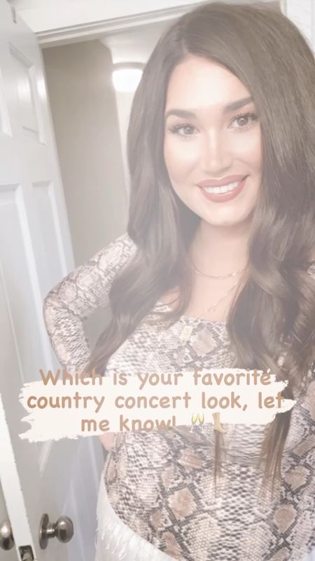 GIRLS NIGHT!! Country concert edition and IM SO EXCITED! I grew up on 90s country and still absolutely adore it, I know every word to 90% of 90s country songs! 🥂👢 Let me know your favorite outfit, I can’t decide! Everything linked over on LTK!

#LTKunder50 #LTKstyletip #LTKSeasonal
