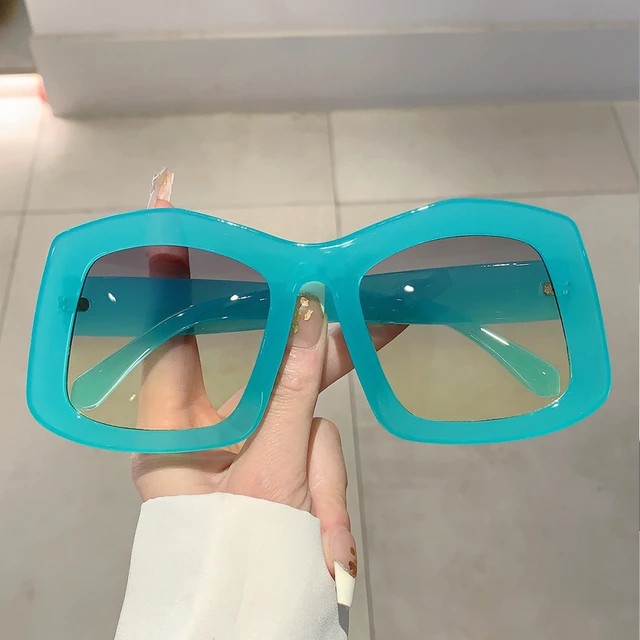 KAMMPT Oversized Irregular Sunglasses New Gradient Candy Color Women Shades Ins Trendy Brand Desi... | AliExpress (US)
