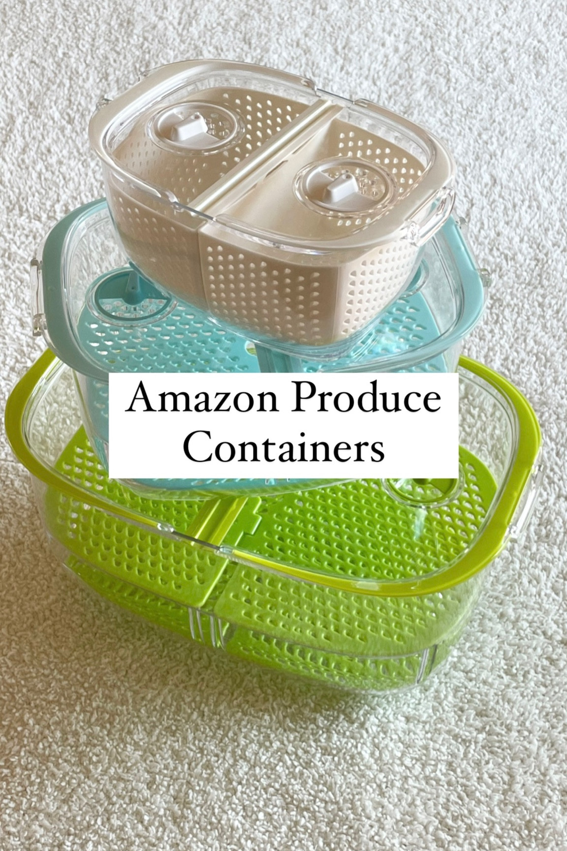 I feel like I struck gold with this amazon find!🤩 these containers keep my produce fresh SO much longer than just your average Tupperware! It comes with three different sizes, has dividers, ventilation dials AND they can all stack together for storage! 🙌🏼

#LTKhome #LTKitbag #LTKFind