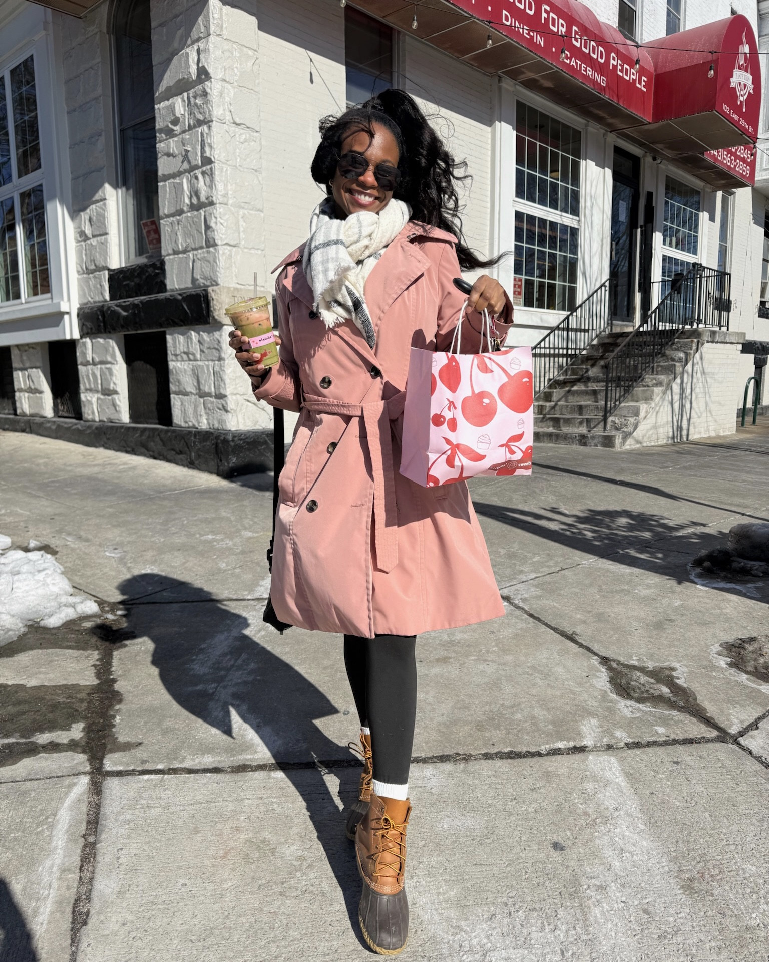 Pink coat
Valentine’s Day outfit
Galentine’s day outfit 
Cold weather fashion 
Trench coat
Yoga leggings 
Snow boots 
Bean boots
Blanket scarf
Cold weather outfits 
Running errands 

#LTKValentine #LTKWorkwear #LTKootd