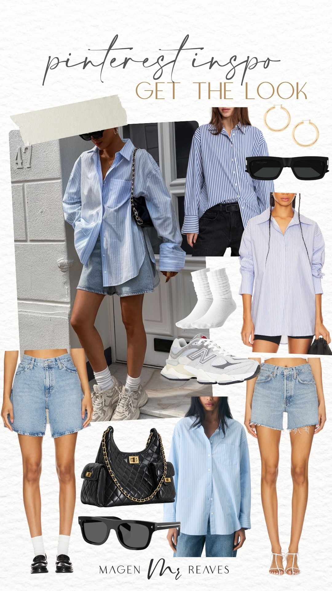Get the look: Pinterest outfit inspo

Spring style, Pinterest style, striped button down, baggy denim shorts, sneaker outfit 

#LTKootd #LTKSeasonal