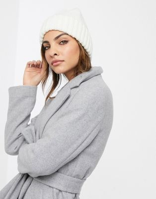 Urban Code Pom Pom Beanie In White | ASOS UK