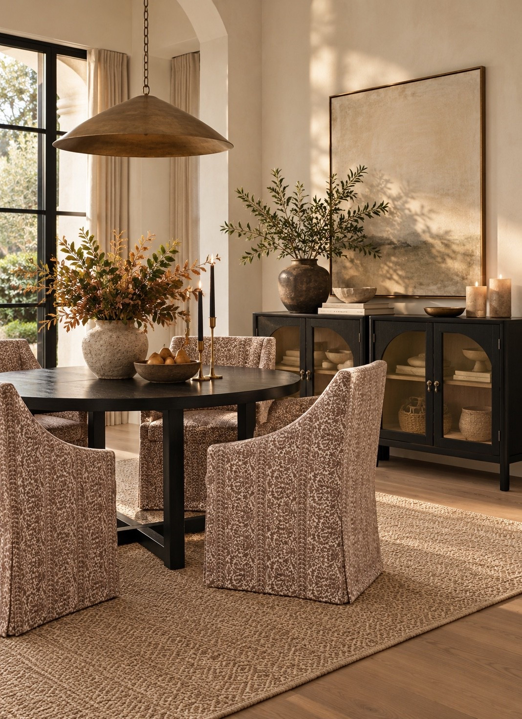 A beautifully curated dining room with affordable yet elevated furniture finds—all from Target and all 30% off today!! Grab them for a refresh before the sale ends.