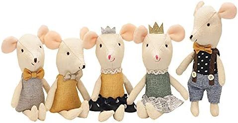 Stuffed Animal for Girls Cute Mini Mouse Plush Doll Mice Doll 6.3inch Yellow | Amazon (US)