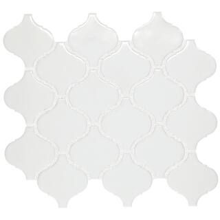 Daltile Restore Bright White 11 in. x 12 in. Glazed Ceramic Arabesque Mosaic Tile (0.74 sq. ft./P... | The Home Depot