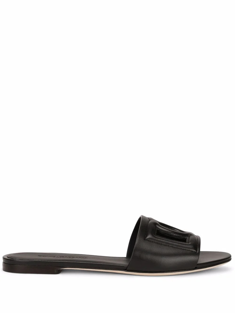 Dg Logo Leather Flat Sandals | Wanan Luxury (ES)