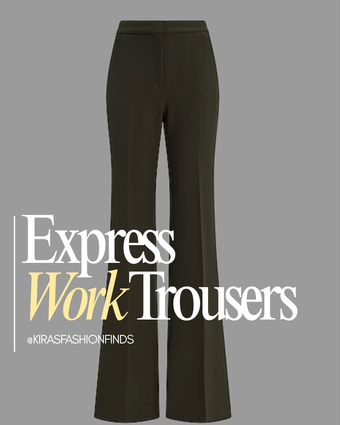 Scroll to shop! ✨ All of my Express work trouser picks are linked below. 👇🏽

THE WORK PANTS EDIT. 👖✨ If you’re building a workwear wardrobe, start with a great pair of trousers. I rounded up my favorite Express styles in neutrals, fall colors and classic black—easy options to rotate from Monday through Friday.

Express work trousers, Express women’s pants, Express work pants, women’s office trousers, business casual pants, professional workwear women, high waisted trousers, wide leg work pants, straight leg work pants, petite work pants, fall office outfits, corporate outfit ideas, women’s business casual, office wardrobe essentials, workwear capsule wardrobe

Download the FREE LTK app & follow @kirasfashionfinds to shop all my daily finds.

#LTKWorkwear #LTKPetite #LTKStyleTip